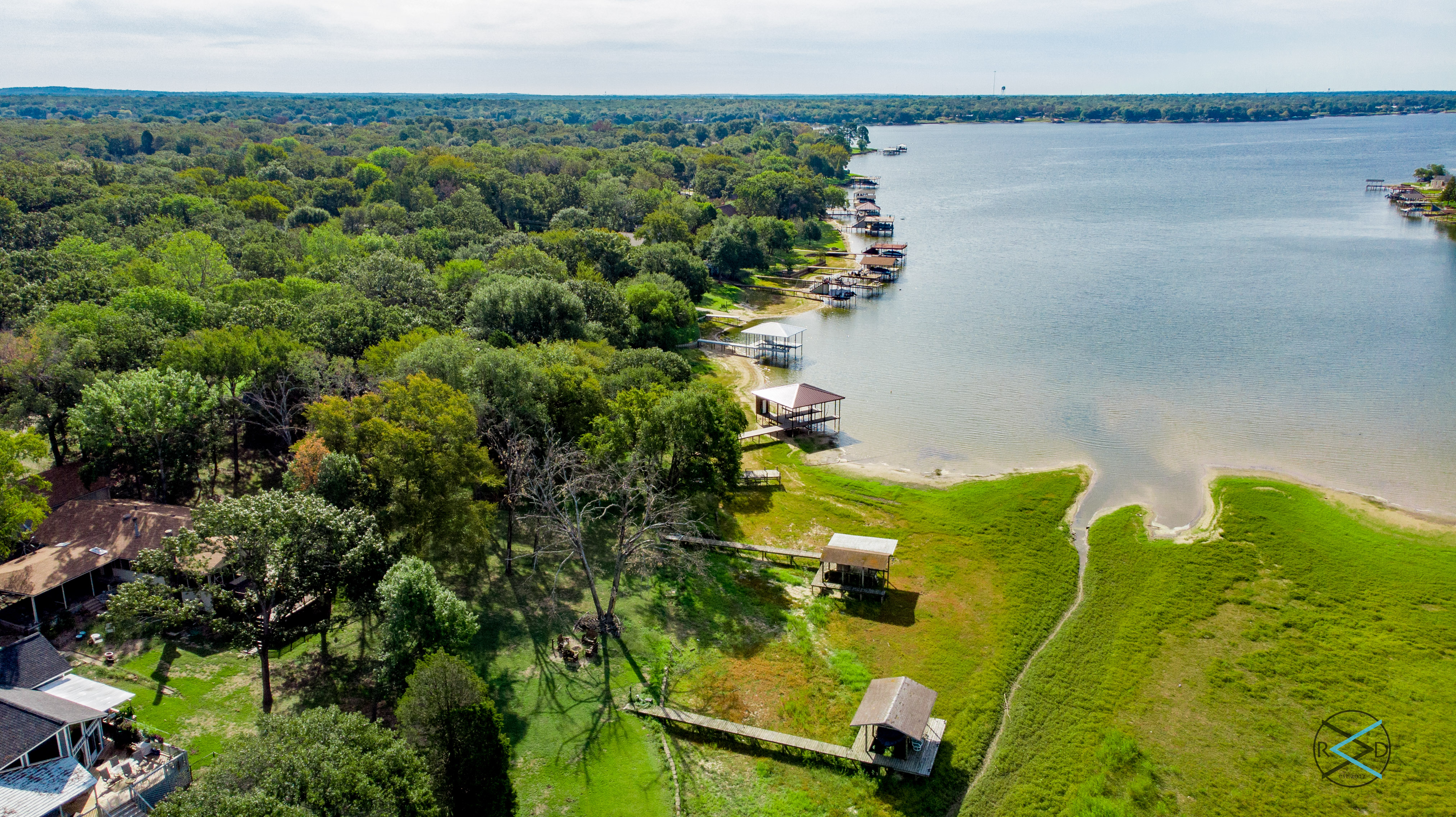 Aerial View-Boathouse/Dock & Lake View